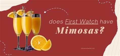 Does first watch have bottomless mimosas. Things To Know About Does first watch have bottomless mimosas. 